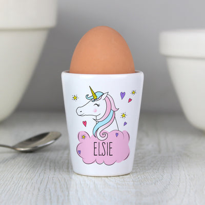 Personalised Unicorn Egg Cup Mealtime Essentials Everything Personal
