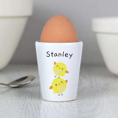 Personalised Easter Chicks Egg Cup Mealtime Essentials Everything Personal