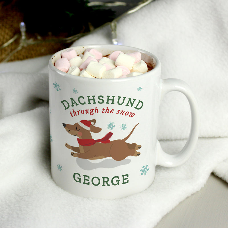 Personalised Dachshund Through... Mug Mugs Everything Personal