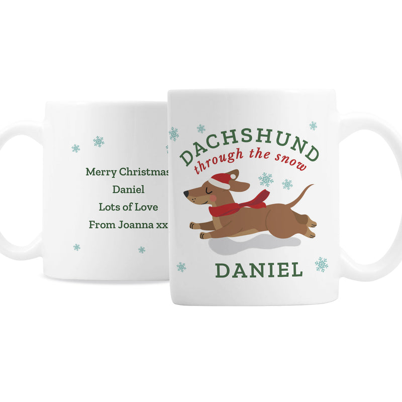 Personalised Dachshund Through... Mug Mugs Everything Personal