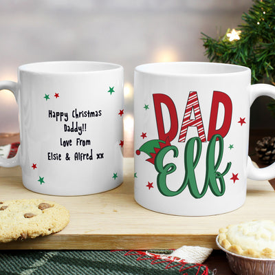 Personalised Dad Elf Mug Mugs Everything Personal