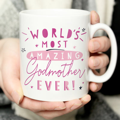 Personalised World's Most Amazing Godmother Mug Mugs Everything Personal