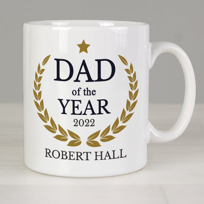 Personalised Dad of the Year Mug Mugs Everything Personal