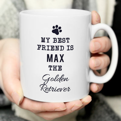 Personalised Paw Print Dog Breed Mug Mugs Everything Personal