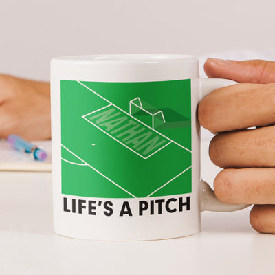 Personalised Life's A Pitch Mug Mugs Everything Personal