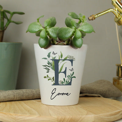 Personalised Botanical Plant Pot Vases Everything Personal