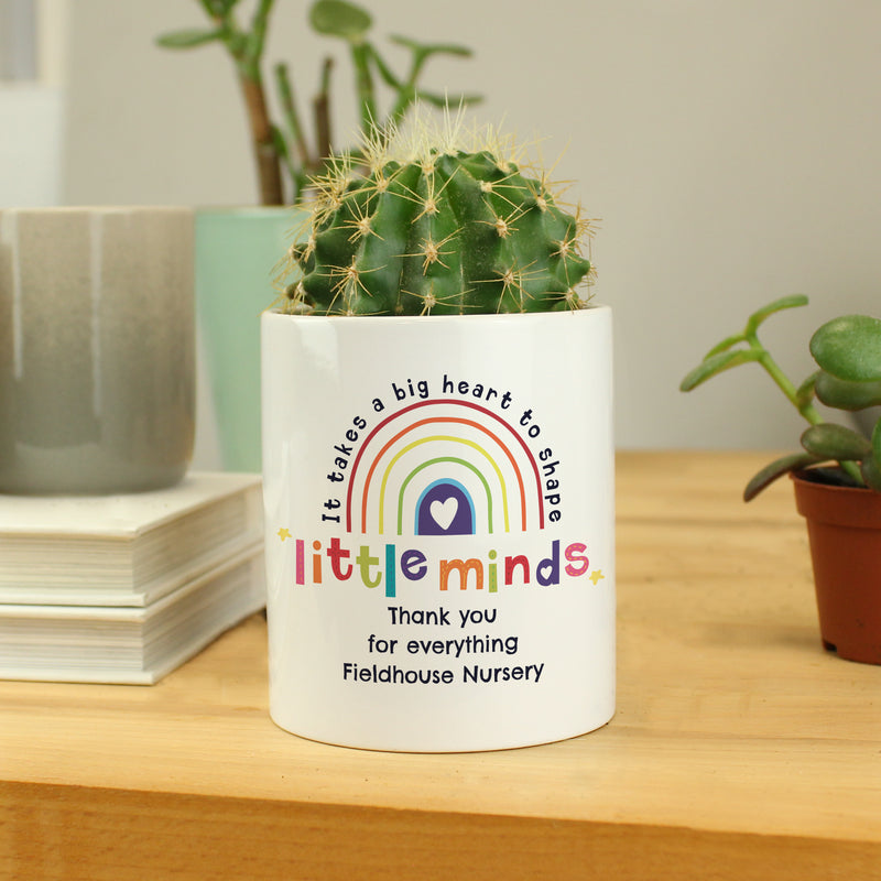 Personalised Shape Little Minds Ceramic Storage Pot Storage Everything Personal
