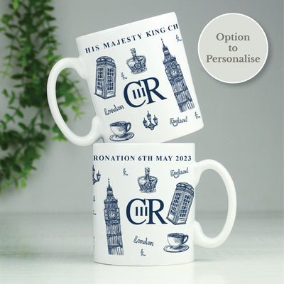 Personalised King Charles III British Icons Coronation Commemorative Mug Mugs Everything Personal