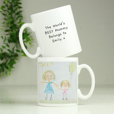 Personalised Childrens Drawing Photo Upload Mug Mugs Everything Personal