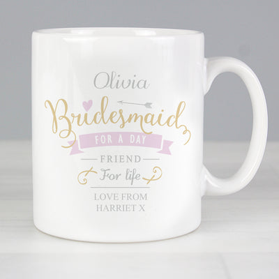 Personalised I Am Glad... Bridesmaid Mug Mugs Everything Personal
