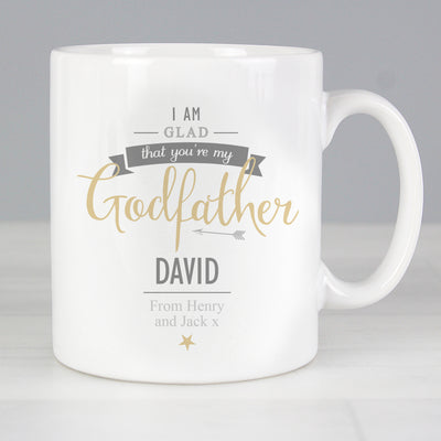 Personalised I Am Glad... Godfather Mug Mugs Everything Personal