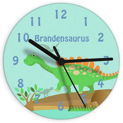 Personalised Dinosaur Clock Clocks & Watches Everything Personal