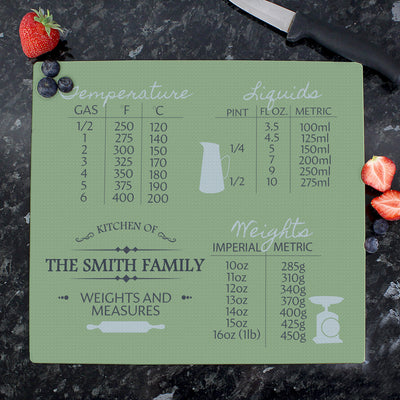 Personalised Conversions Glass Chopping Board/Worktop Saver Kitchen, Baking & Dining Gifts Everything Personal