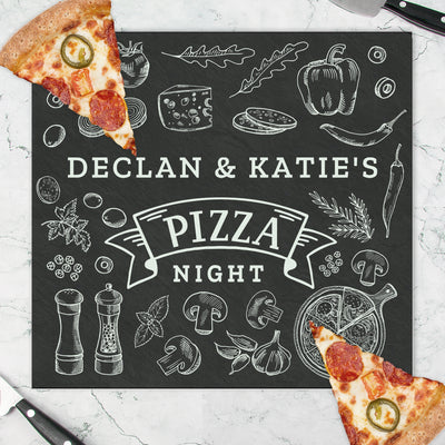 Personalised Pizza Glass Chopping Board/Worktop Saver Kitchen, Baking & Dining Gifts Everything Personal