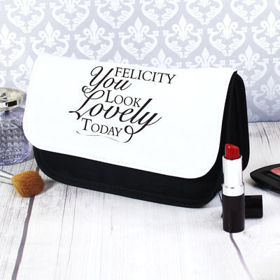 Personalised Look Lovely Make Up Bag Textiles Everything Personal