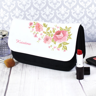 Personalised Pretty Rose Make Up Bag Textiles Everything Personal