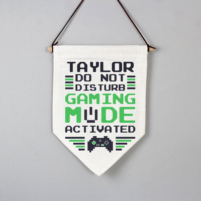 Personalised Gaming Mode Hanging Banner Hanging Decorations & Signs Everything Personal