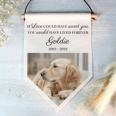 Personalised Photo Upload Pet Memorial Hanging Banner Hanging Decorations & Signs Everything Personal