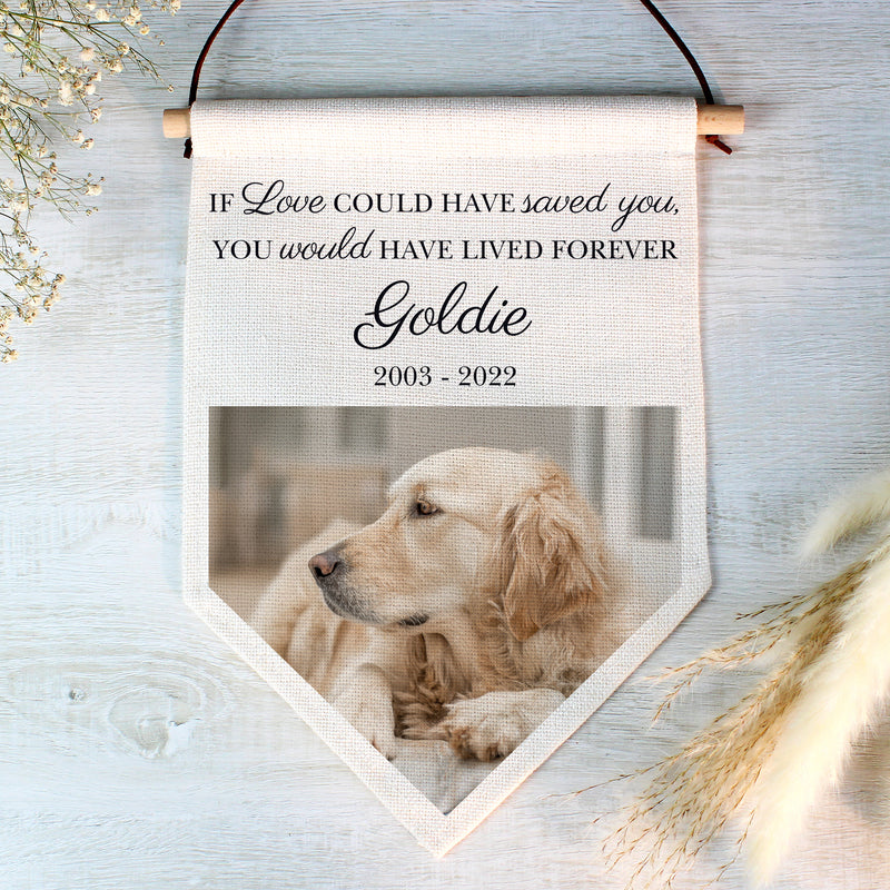Personalised Photo Upload Pet Memorial Hanging Banner Hanging Decorations & Signs Everything Personal