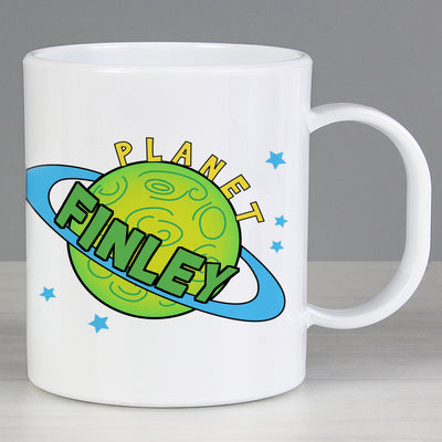 Personalised Space Plastic Mug Mugs Everything Personal