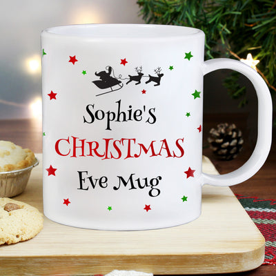Personalised Christmas Eve Plastic Mug Mugs Everything Personal