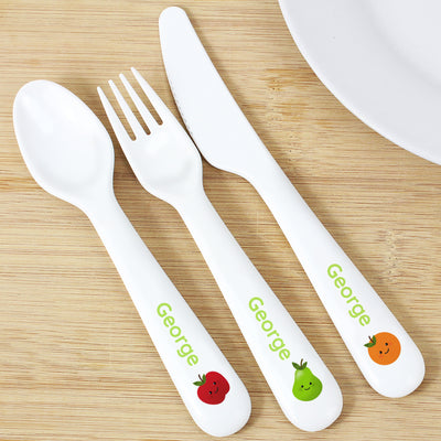 Personalised Healthy Eating Plastic Cutlery Mealtime Essentials Everything Personal