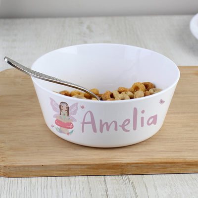 Personalised Toadstool Fairy Plastic Bowl Mealtime Essentials Everything Personal