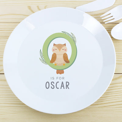 Personalised Animal Alphabet Plastic Plate Mealtime Essentials Everything Personal