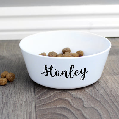 Personalised Name Plastic Cat Bowl Pet Gifts Everything Personal