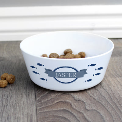 Personalised Fish Plastic Cat Bowl Pet Gifts Everything Personal
