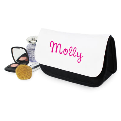 Personalised Pink Name Island Make Up Bag Textiles Everything Personal