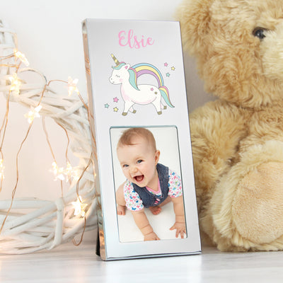 Personalised Baby Unicorn 2x3 Photo Frame Photo Frames, Albums and Guestbooks Everything Personal