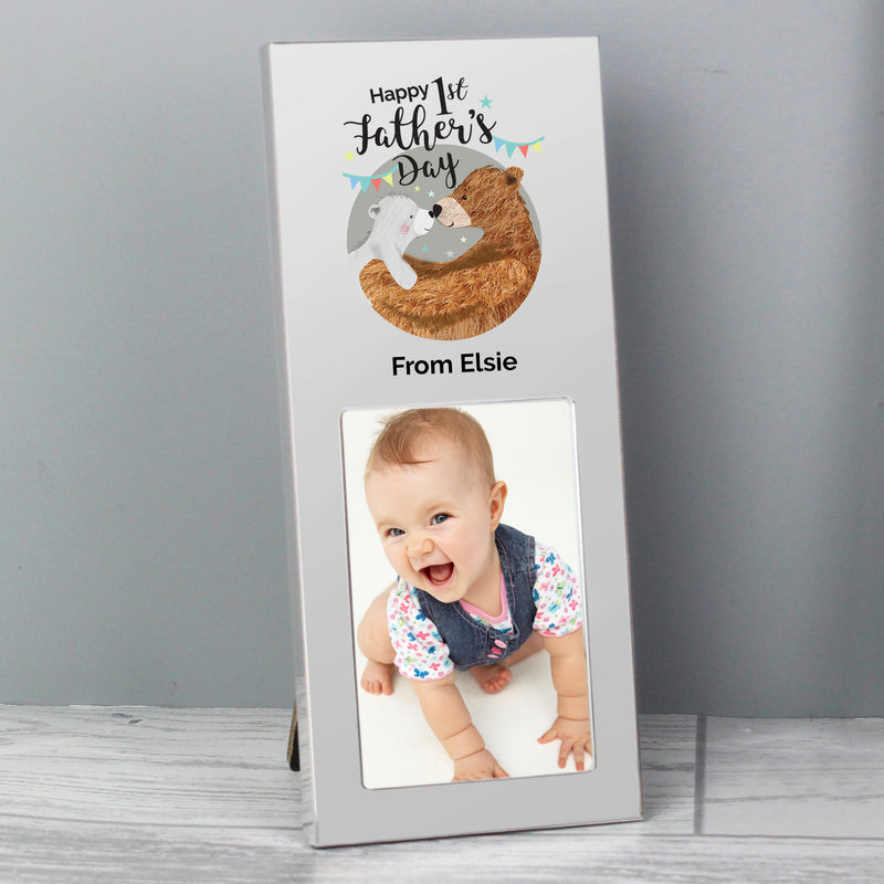 Personalised 1st Fathers Day Daddy Bear 2x3 Photo Frame Photo Frames, Albums and Guestbooks Everything Personal