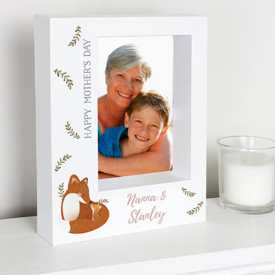 Personalised Mummy and Me Fox 5x7 Box Photo Frame Photo Frames, Albums and Guestbooks Everything Personal