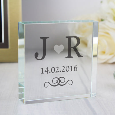 Personalised Silver Monogram Crystal Token Ornaments Everything Personal