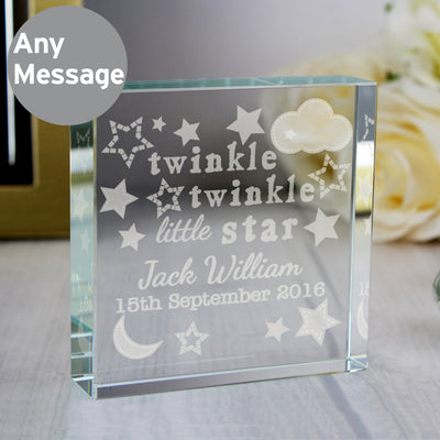 Personalised Twinkle Twinkle Crystal Token Ornaments Everything Personal