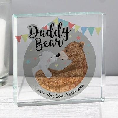 Personalised Daddy Bear Crystal Token Ornaments Everything Personal