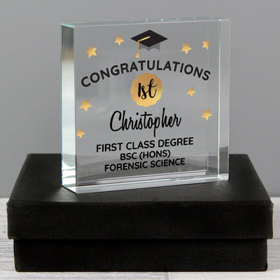 Personalised Congratulations Graduation Large Crystal Token Ornaments Everything Personal