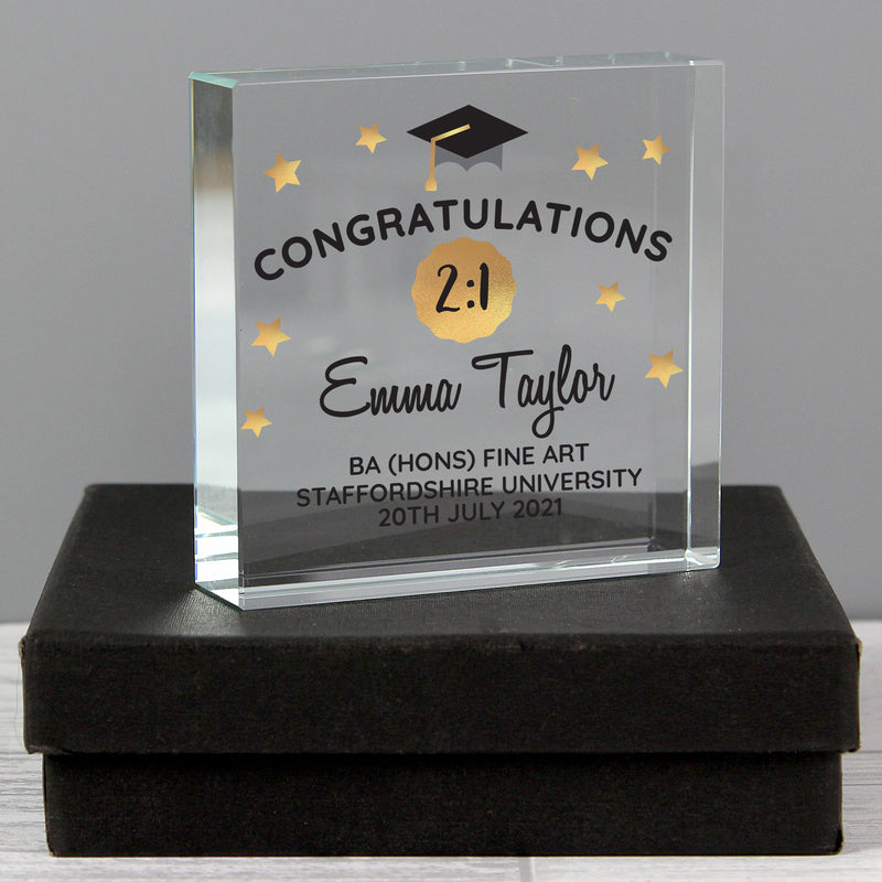 Personalised Congratulations Graduation Large Crystal Token Ornaments Everything Personal