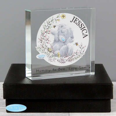 Personalised Me to You Bees Large Crystal Glass Token Ornaments Everything Personal