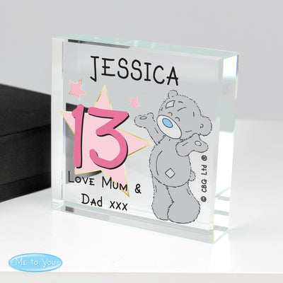 Personalised Me To You Sparkle & Shine Birthday Crystal Token Licensed Products Everything Personal