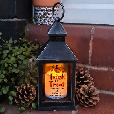 Personalised Trick or Treat Lantern LED Lights, Candles & Decorations Everything Personal