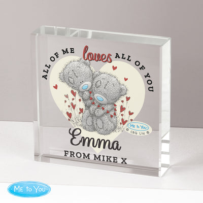 Personalised Me to You Love Heart Crystal Token Ornaments Everything Personal