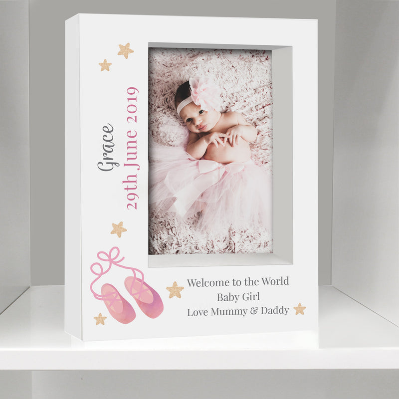 Personalised Swan Lake Ballet 7x5 Box Photo Frame Photo Frames, Albums and Guestbooks Everything Personal
