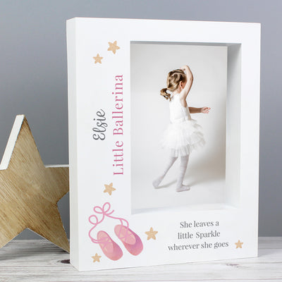 Personalised Swan Lake Ballet 7x5 Box Photo Frame Photo Frames, Albums and Guestbooks Everything Personal