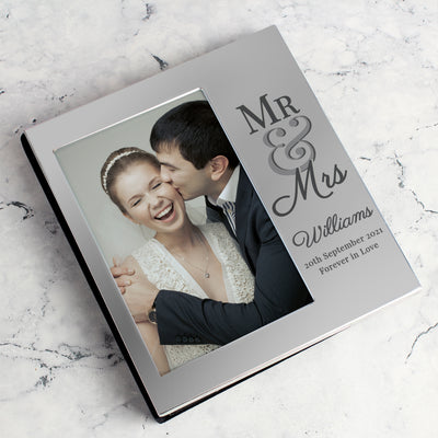 Personalised Mr & Mrs 4x6 Photo Album Photo Frames, Albums and Guestbooks Everything Personal