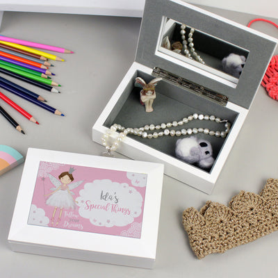 Personalised Fairy Princess Jewellery Box Trinket, Jewellery & Keepsake Boxes Everything Personal