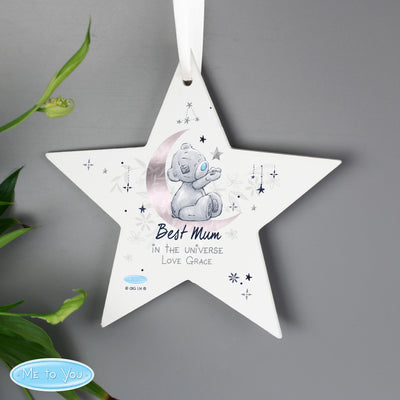 Personalised Moon & Stars Me To You Wooden Star Decoration Licensed Products Everything Personal