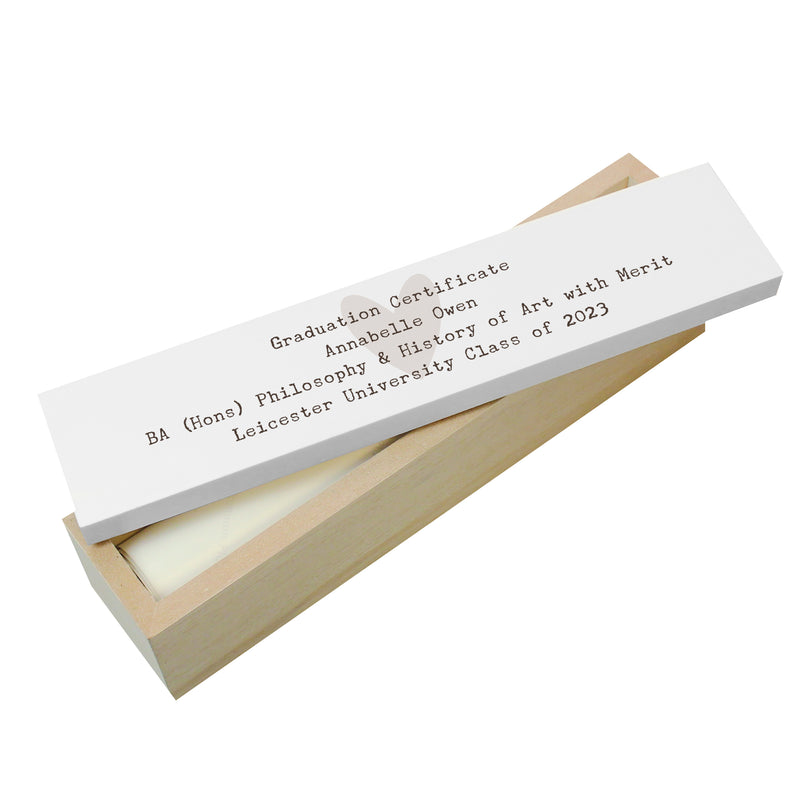 Personalised Wooden Certificate Holder Keepsakes Everything Personal