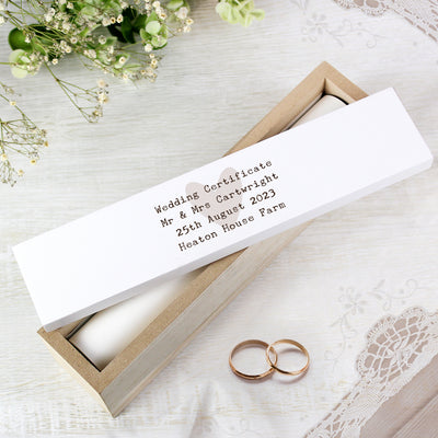 Personalised Wooden Certificate Holder Keepsakes Everything Personal